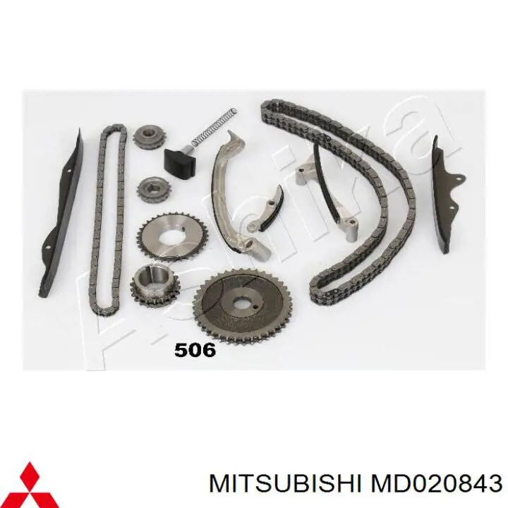 MD020843 Mitsubishi Engrenagem de cadeia da roda dentada da árvore distribuidora de motor