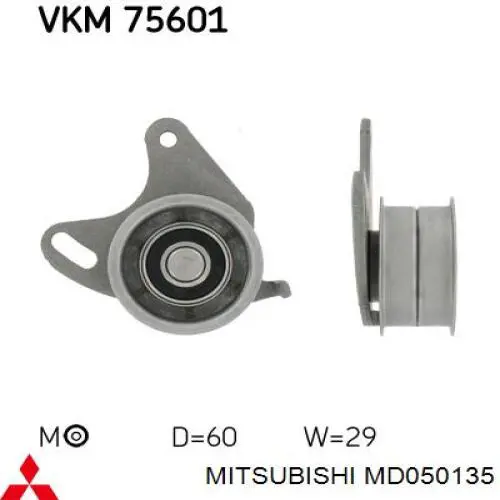 Compre MD050135 Mitsubishi Rolo de reguladora de tensão da correia do mecanismo de distribuição de gás