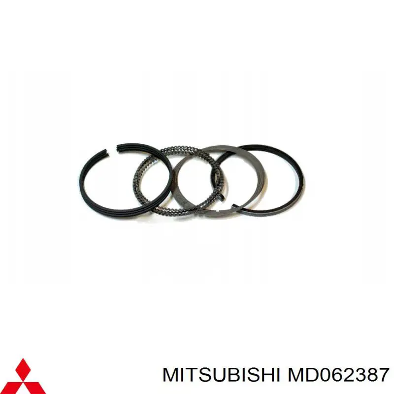 MD099430 Mitsubishi Kit de anéis de pistão de motor, 2ª reparação ( + 0,50)