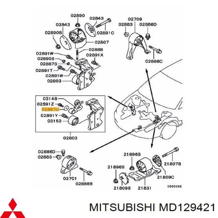 MD129421 Mitsubishi 
