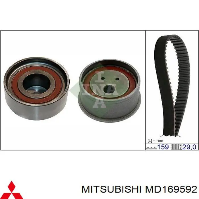 Compre MD169592 Mitsubishi Rolo de reguladora de tensão da correia do mecanismo de distribuição de gás