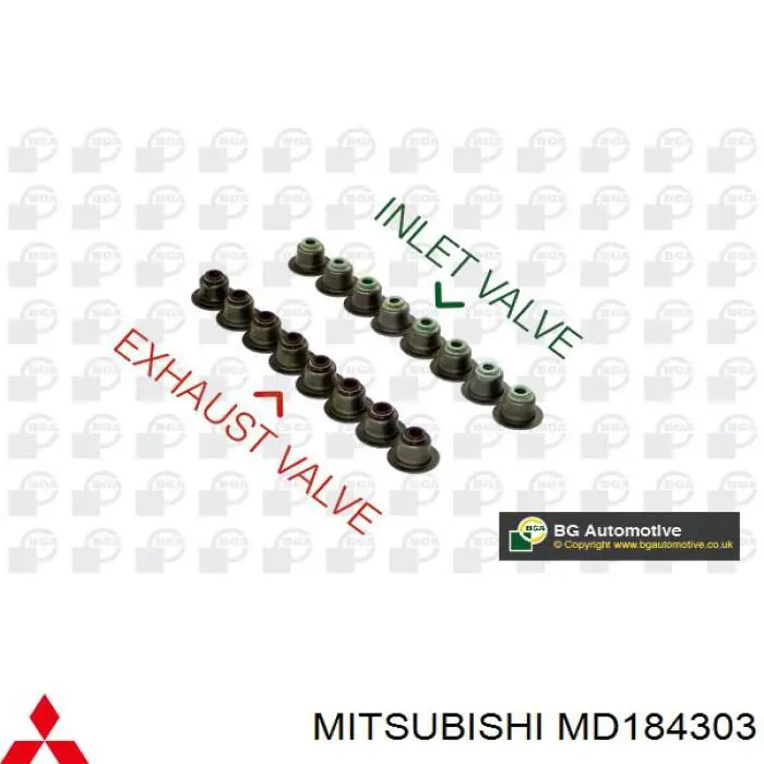 Compre MD184303 Mitsubishi Bucim de válvula (coletor de óleo), admissão/escape