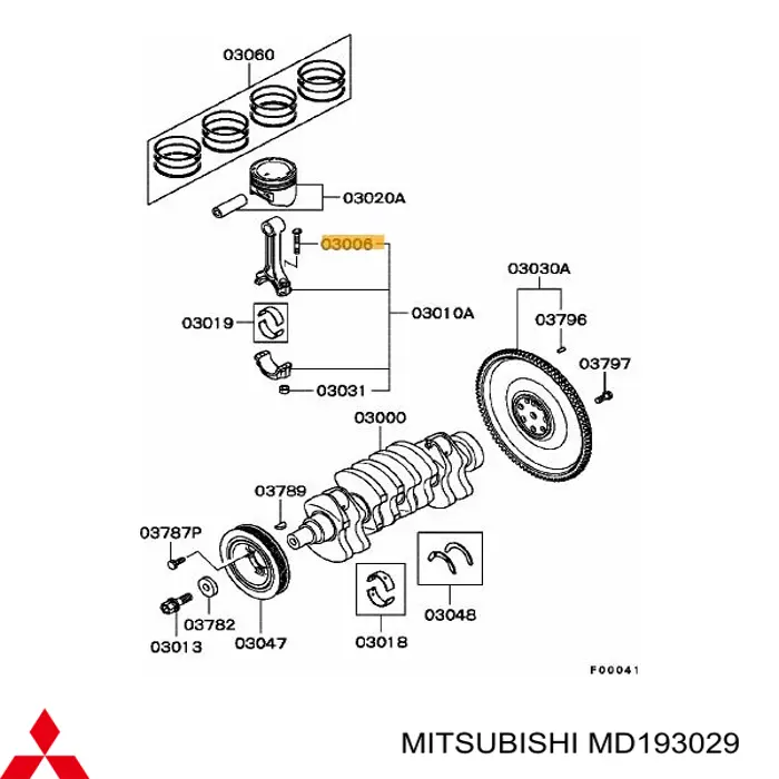Parafuso de biela Chrysler MD193029 preço, a partir de 7,76 USD