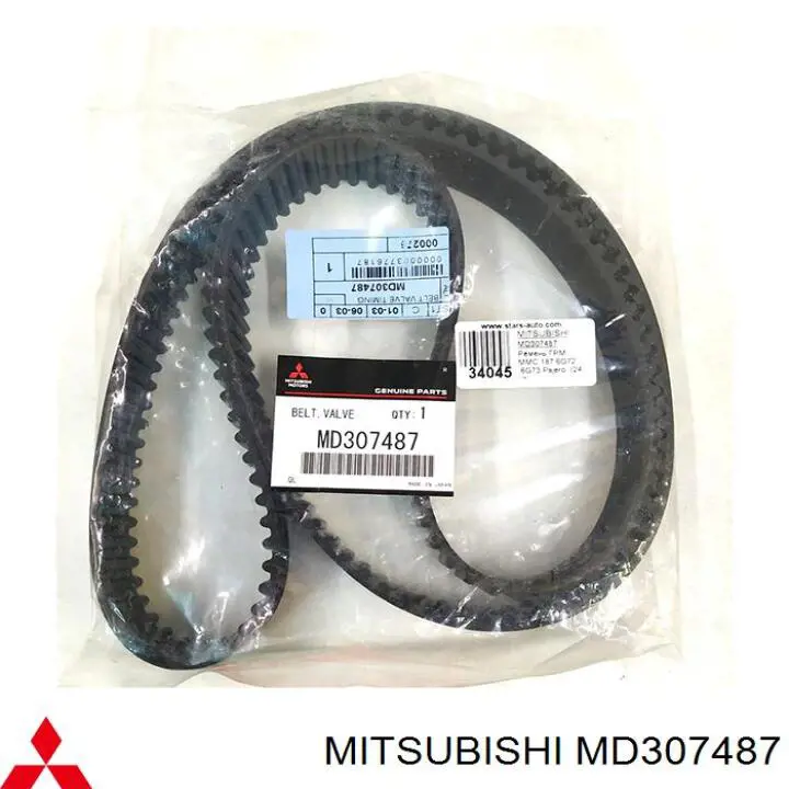 Correia do mecanismo de distribuição de gás Mitsubishi MD307487 preço, a partir de 64,46 USD