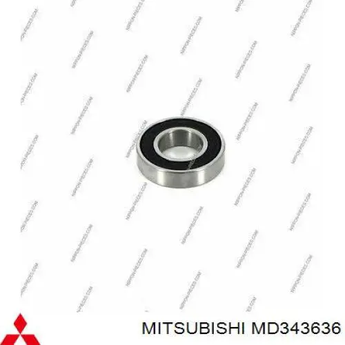 Compre MD343636 Mitsubishi Rolamento de suporte da árvore primária da Caixa de Mudança (rolamento de centragem de volante)