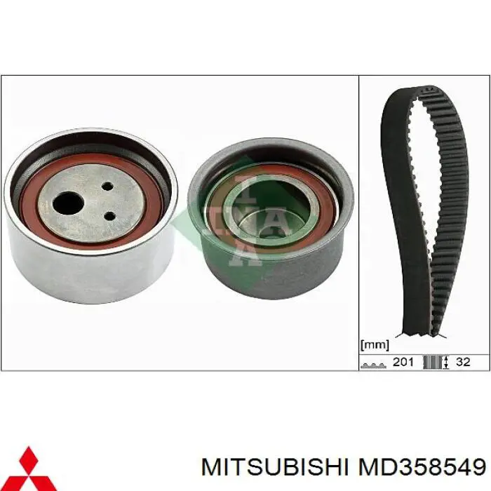 MD358549 Mitsubishi Correia do mecanismo de distribuição de gás