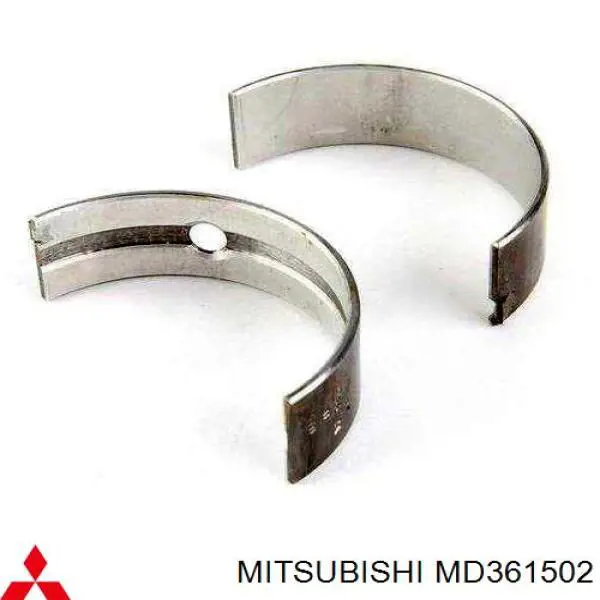MD361502 Mitsubishi Folhas inseridas de cambota de biela, kit, 2ª reparação ( + 0,50)
