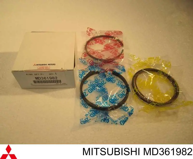 Anéis do pistão para 1 cilindro, STD. Mitsubishi MD361982 preço, a partir de 11,21 USD