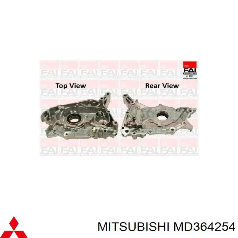 Bomba de óleo Mitsubishi MD364254 preço, a partir de 208,16 USD