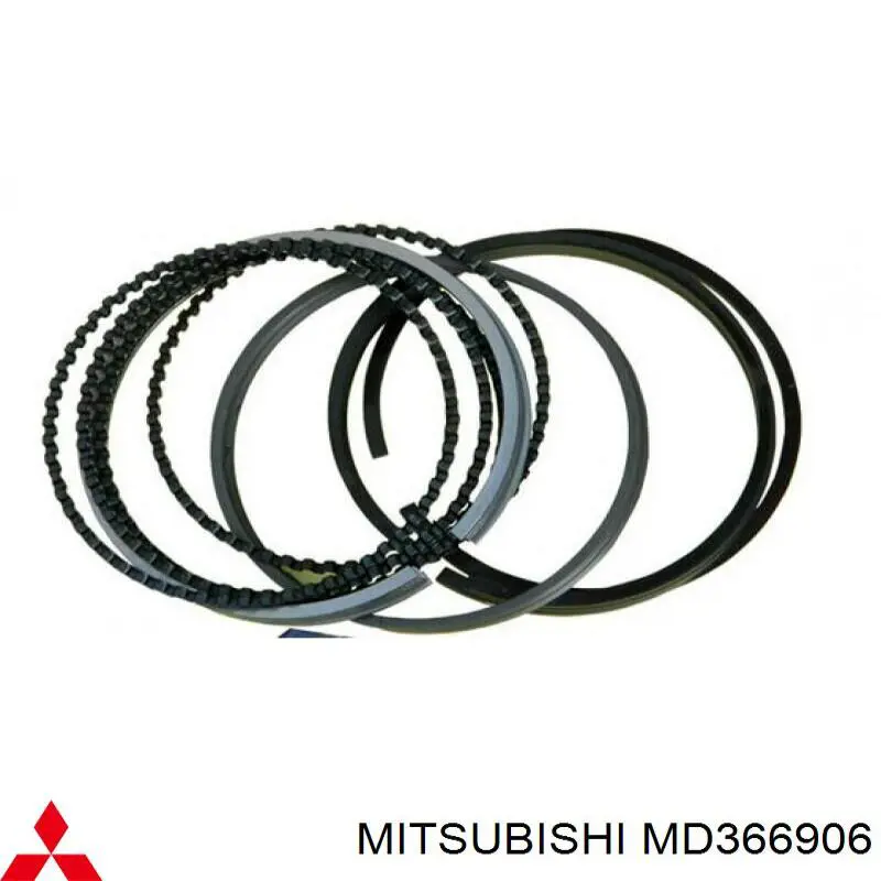 Kit de anéis de pistão de motor, 2ª reparação ( + 0,50) Mitsubishi MD366906 preço, a partir de 36,36 USD