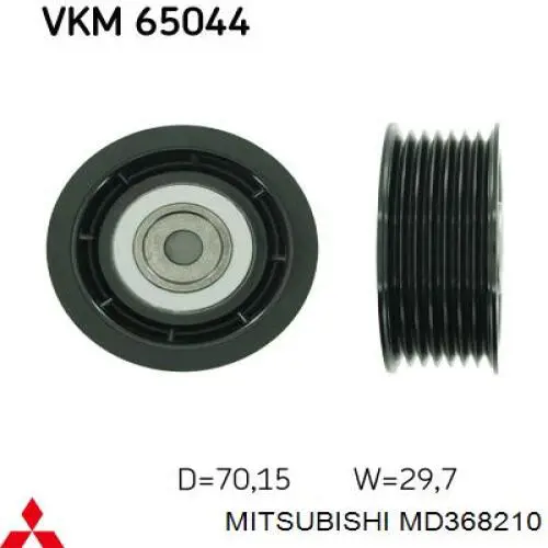 Rolo parasita da correia de transmissão Mitsubishi MD368210 preço, a partir de 25,87 USD