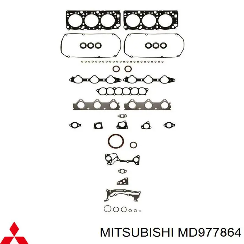 MD977864 Mitsubishi Kit de vedantes de motor completo