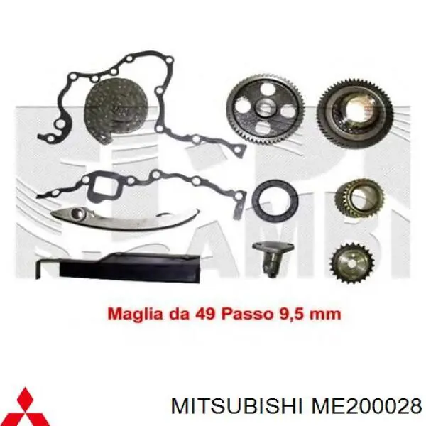 ME200028 Mitsubishi Vedação dianteira de cambota de motor
