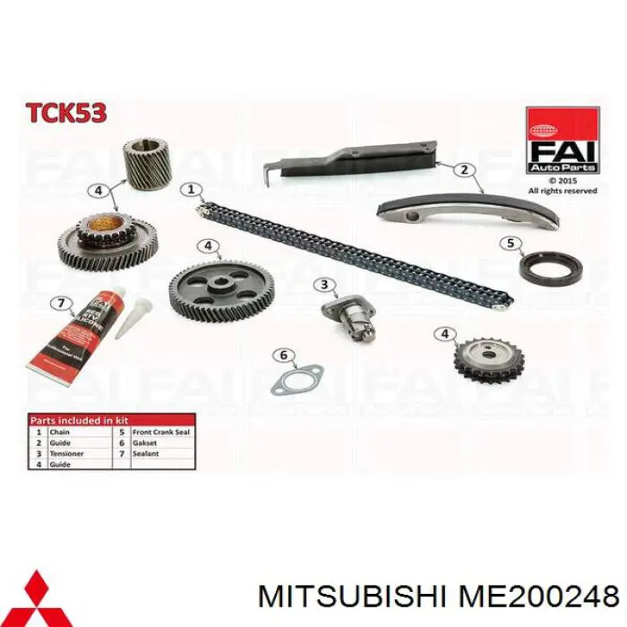 Compre ME200248 Mitsubishi Reguladora de tensão da cadeia do mecanismo de distribuição de gás