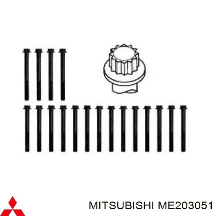ME203051 Mitsubishi Parafuso de cabeça de motor (CBC)