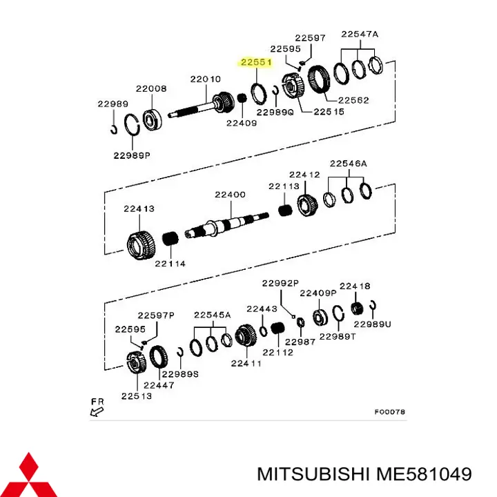 Compre ME581049 Mitsubishi Anel de sincronizador