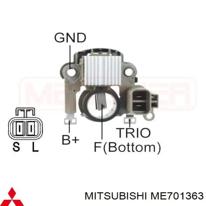 Relê-regulador do gerador (relê de carregamento) Mitsubishi ME701363 preço, a partir de 23,45 EUR
