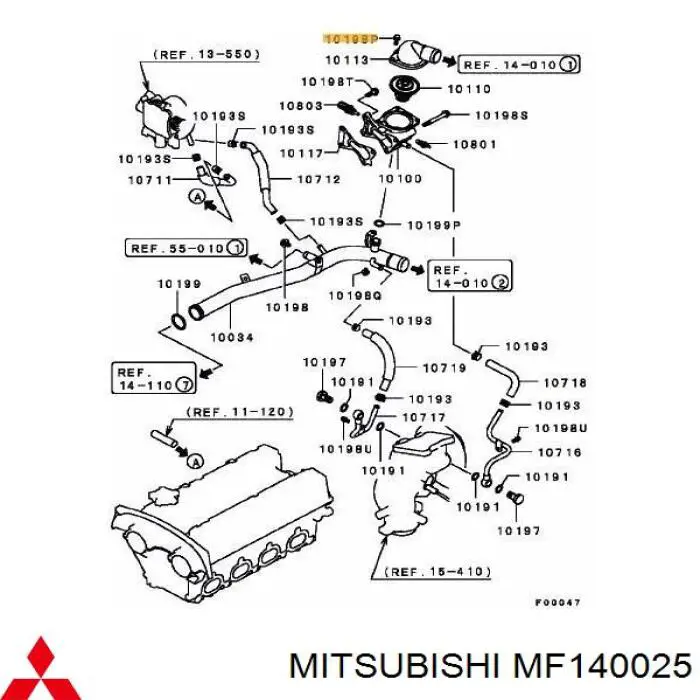  Mitsubishi MF140025 preço, a partir de  