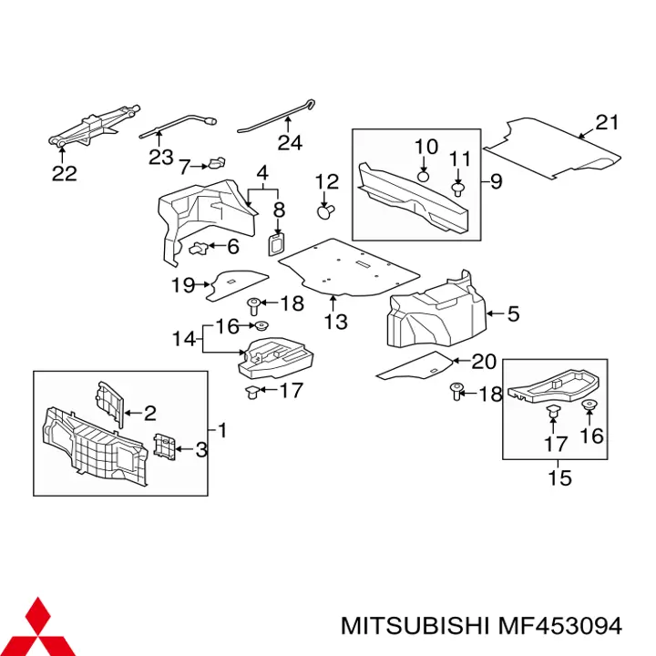  Mitsubishi MF453094 preço, a partir de 3,80 USD