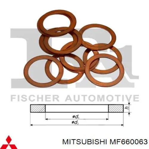 MF660063 Mitsubishi Vedante de mangueira de fornecimento de óleo de turbina