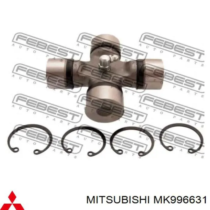 Compre MK996631 Mitsubishi Cruzeta da junta universal traseira