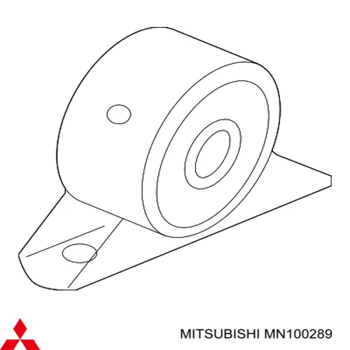 Coxim (suporte) dianteiro de motor Mitsubishi MN100289