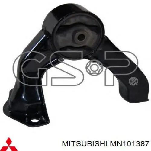 MN101387 Mitsubishi Coxim (suporte) traseiro de motor