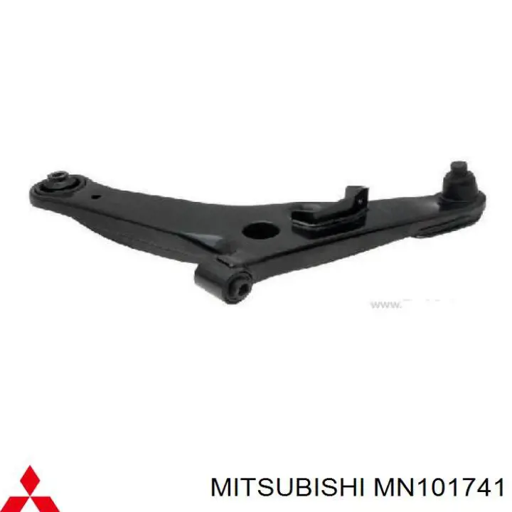 Braço oscilante inferior esquerdo de suspensão dianteira MN101741 Mitsubishi