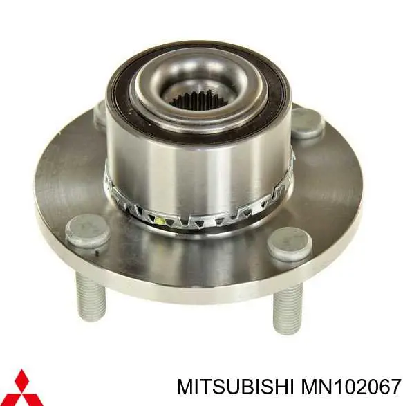 MN102067 Mitsubishi Pino moente (extremidade do eixo) dianteiro esquerdo