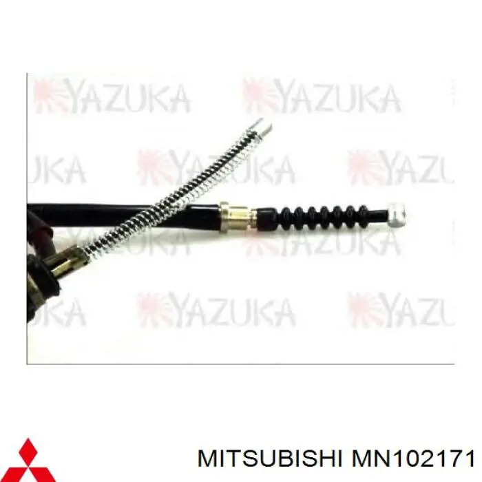 Compre MN102171 Mitsubishi Cabo do freio de estacionamento traseiro esquerdo