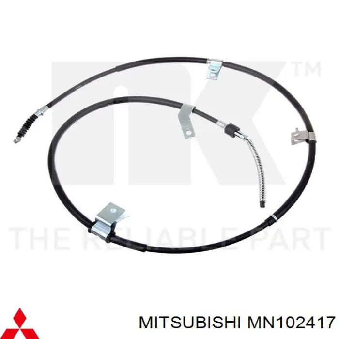 MN102417 Mitsubishi Cabo do freio de estacionamento traseiro direito