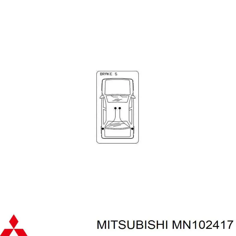 Cabo do freio de estacionamento traseiro direito Mitsubishi MN102417 preço, a partir de 65,19 USD
