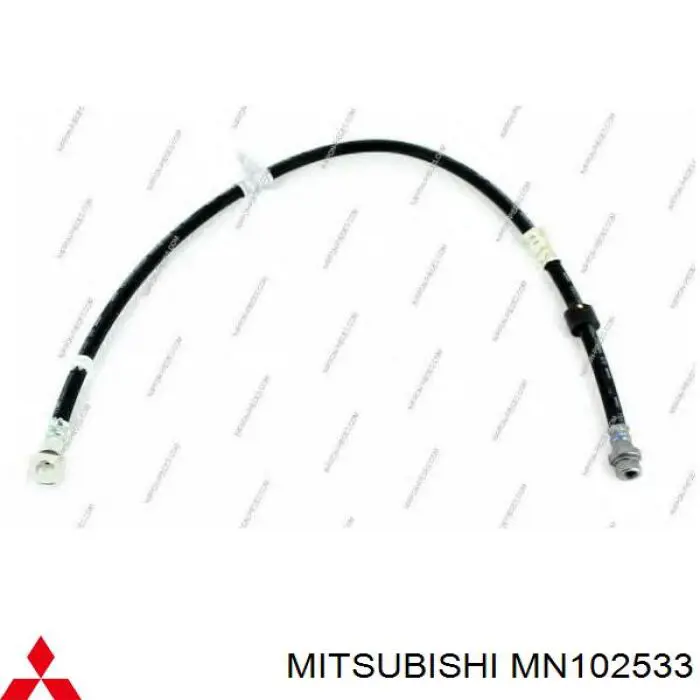 MN102533 Mitsubishi Mangueira do freio dianteira esquerda