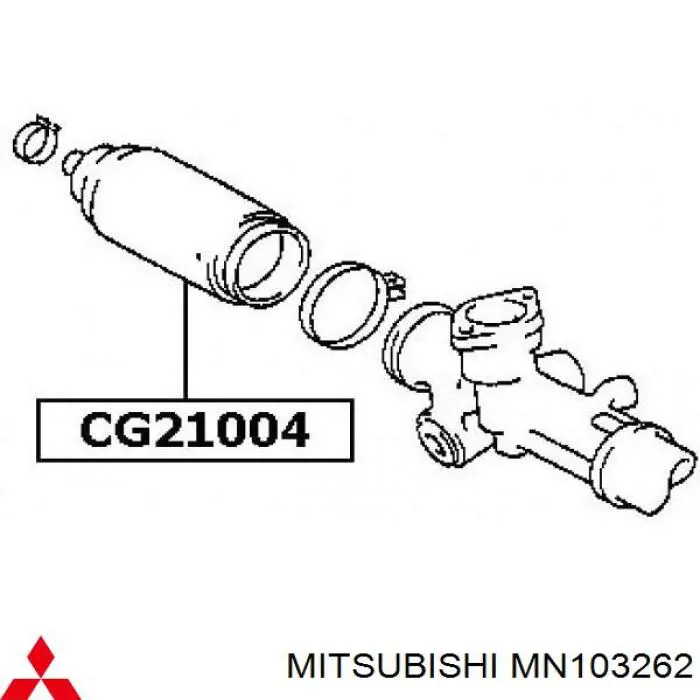 Bota de proteção esquerda do mecanismo de direção (de cremalheira) Mitsubishi MN103262 preço, a partir de 24,94 USD