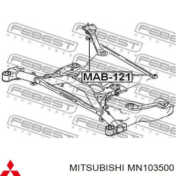 Barra Panhard de suspensão traseira Mitsubishi MN103500 preço, a partir de 103,31 USD