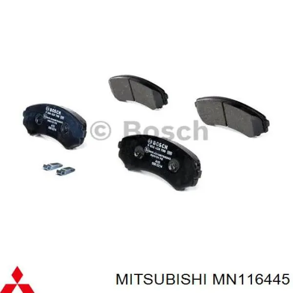 Compre MN116445 Mitsubishi Sapatas do freio dianteiras de disco