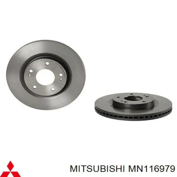 Disco do freio dianteiro Mitsubishi MN116979 preço, a partir de 62,99 USD