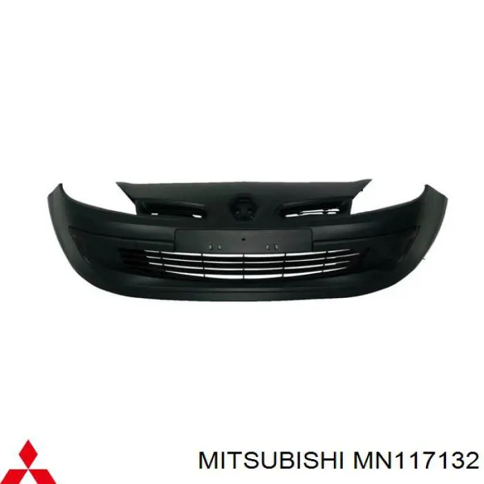 Pára-choque dianteiro MN117132 Mitsubishi