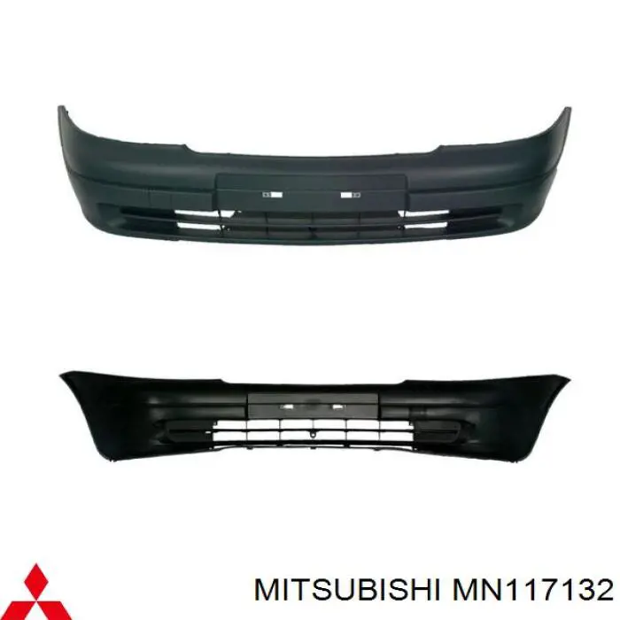 Pára-choque dianteiro MN117132 Mitsubishi