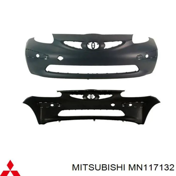 Pára-choque dianteiro Mitsubishi MN117131 preço, a partir de 106,12 USD