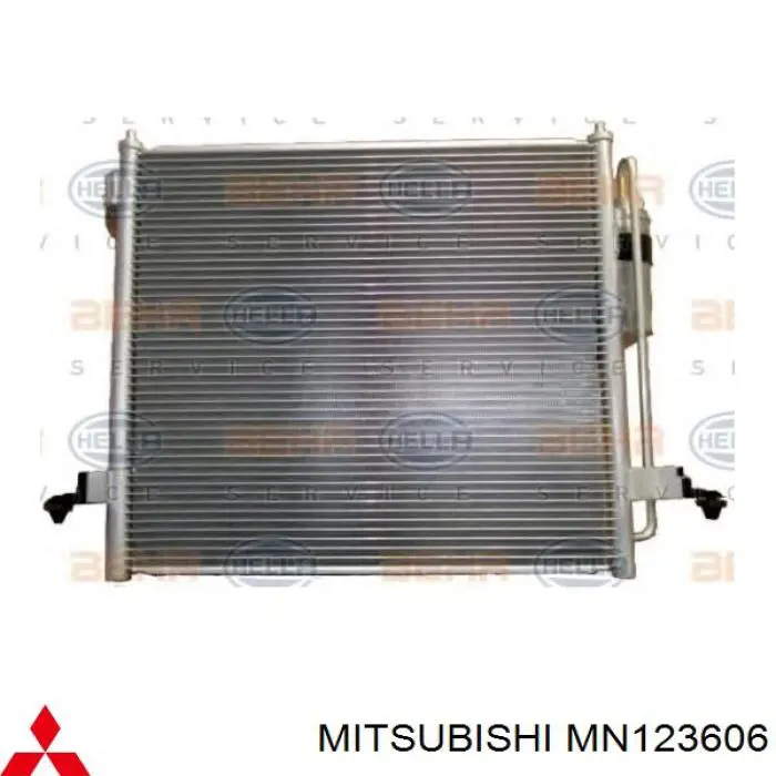 MN123606 Mitsubishi Radiador de aparelho de ar condicionado