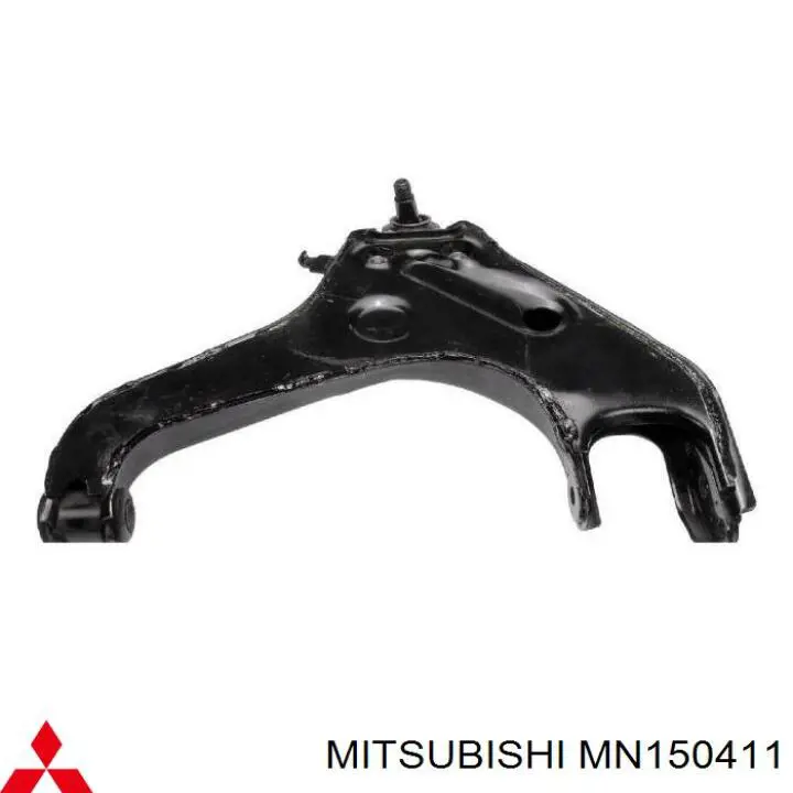 MN150411 Mitsubishi Braço oscilante inferior esquerdo de suspensão dianteira