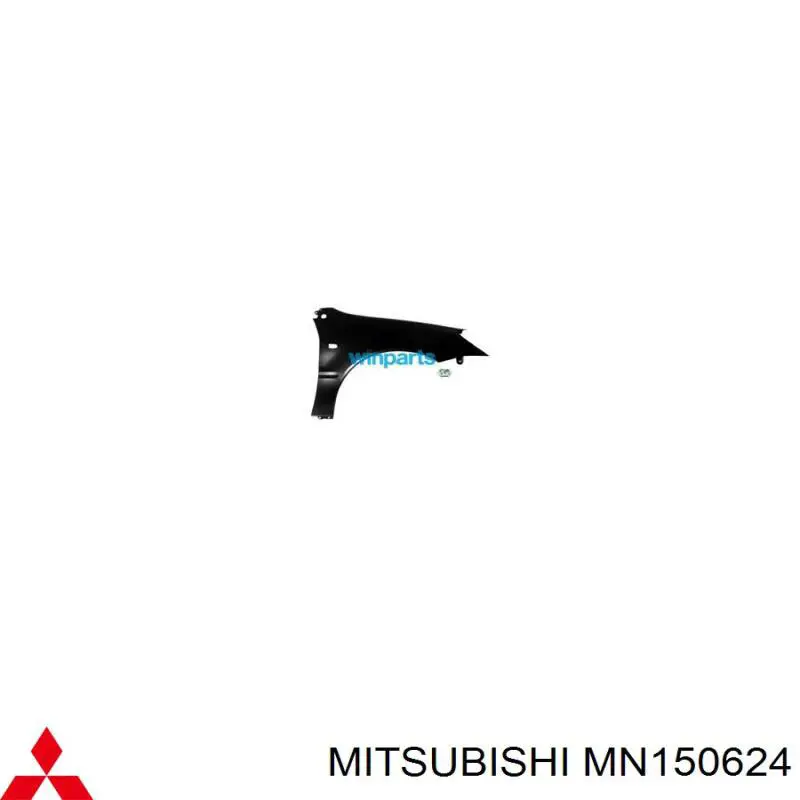 Pára-lama dianteiro direito Mitsubishi MN150624 preço, a partir de 82,81 USD