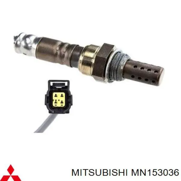 Compre MN153036 Mitsubishi Sonda lambda, sensor esquerdo de oxigênio até o catalisador