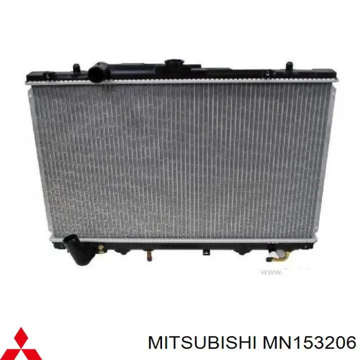 Radiador de esfriamento de motor MN153206 Mitsubishi