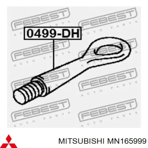 MN165999 Mitsubishi Gancho de reboque