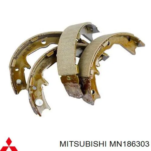 Compre MN186303 Mitsubishi Sapatas do freio traseiras de tambor