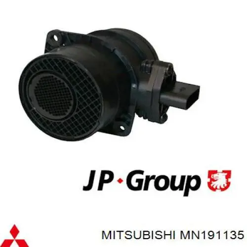 MN191135 Mitsubishi Sensor de fluxo (consumo) de ar, medidor de consumo M.A.F. - (Mass Airflow)