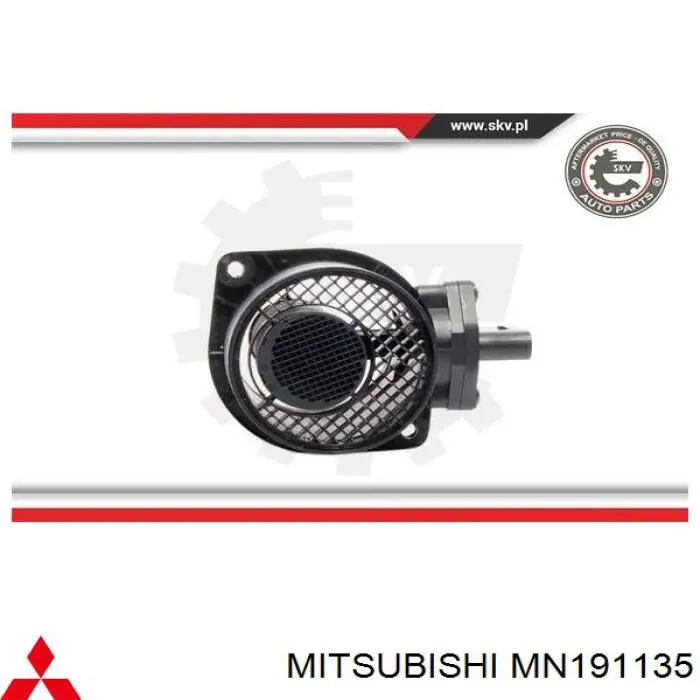 Sensor de fluxo (consumo) de ar, medidor de consumo M.A.F. - (Mass Airflow) Mitsubishi MN191135 preço, a partir de 62,99 USD
