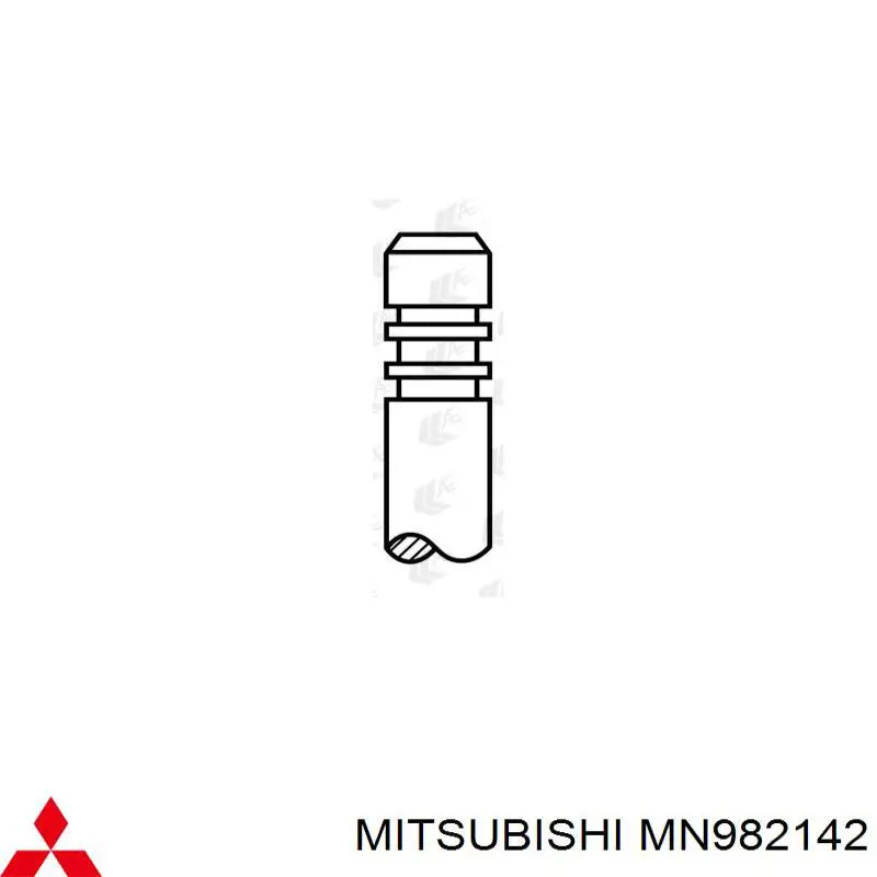 Compre MN982142 Mitsubishi Válvula de admissão